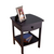 Curved Night Stand Black Finish