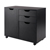 2 Section Cabinet, Front - Black