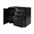 2 Section Cabinet, Open - Black