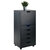Winsome Wood Halifax Collection Tall Storage Cabinet, 5-Drawer, Black Prop View