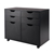 2 Section Cabinet, Front - Black