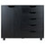 Winsome Wood Halifax Collection Wide Storage Cabinet, 5-Drawer, Black Front View