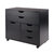 Winsome Wood Halifax Collection Wide Storage Cabinet, 3-Small & 2-Wide Drawers, Black Product View