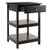 Winsome Wood Delta Collection Home Office Printer Stand, Black Opened View