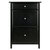 Winsome Wood Delta Collection Home Office File Cabinet, Black Front View