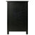 Winsome Wood Delta Collection Home Office File Cabinet, Black Side View