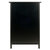 Winsome Wood Delta Collection Home Office File Cabinet, Black Back View