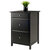 Winsome Wood Delta Collection Home Office File Cabinet, Black Prop View