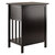 Winsome Wood Marcel Collection Accent Table, Nightstand, Coffee Angle Back View