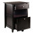 Winsome Wood Burke Collection Home Office File Cabinet, Coffee Opened View