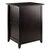Winsome Wood Burke Collection Home Office File Cabinet, Coffee Angle Back View