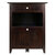 Winsome Wood Burke Collection Home Office File Cabinet, Coffee Front View