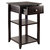 Winsome Wood Burke Collection Home Office Printer Stand, Coffee Opened View