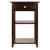 Winsome Wood Burke Collection Home Office Printer Stand, Coffee Front View