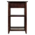 Winsome Wood Burke Collection Home Office Printer Stand, Coffee Side View