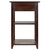 Winsome Wood Burke Collection Home Office Printer Stand, Coffee Back View