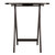 Winsome Wood Cade Collection 2-Piece Oversize Snack Table Set, Coffee Front View