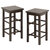 Winsome Wood Suzanne Collection 3-Piece Space Saver Set, Coffee Stools Angle View