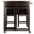 Winsome Wood Suzanne Collection 3-Piece Space Saver Set, Coffee Front View
