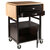 Winsome Wood Bellini Collection Drop Leaf Kitchen Cart, Coffee and Natural Opened View