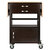 Winsome Wood Bellini Collection Drop Leaf Kitchen Cart, Coffee and Natural Front View