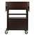 Winsome Wood Bellini Collection Drop Leaf Kitchen Cart, Coffee and Natural Back View