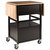 Winsome Wood Bellini Collection Drop Leaf Kitchen Cart, Coffee and Natural Angle Back View
