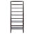 Winsome Wood Aiden Collection 4-Tier Baker's Rack, Coffee Back View