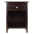 Winsome Wood Xylia Collection Accent Table, Nightstand, Coffee Front View