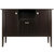 Winsome Wood Melba Collection Buffet Cabinet with Center Double-Door Cabinet, 2-Cabinet Doors, and Open Shelf, Coffee Front View