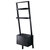Winsome Wood Bellamy Collection 2-Drawer Leaning Shelf, Black Angle Back View