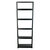 Winsome Wood Bellamy Collection 5-Tier Leaning Shelf, Black Back View