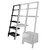 Winsome Wood Bellamy Collection 5-Tier Leaning Shelf, Black Compatible Items