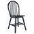 Winsome Wood Windsor Collection 2-Piece Chair Set with Contoured Seats and Double Cross-Bar Leg Support, Black Angle View