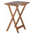 Winsome Wood Dylan Collection 5-Piece Oversize Snack Table Set, Teak 5-Piece Chair Set Angle Back View