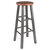 Winsome Wood Ivy Square Leg Collection Bar Stool, Rustic Teak and Gray Bar Stool Product View
