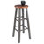 Winsome Wood Ivy Square Leg Collection Bar Stool, Rustic Teak and Gray Bar Stool Prop View