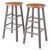 Winsome Wood Huxton Collection 2-Piece Counter Stool Set, Gray and Teak Counter Stool Product View