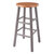 Winsome Wood Huxton Collection 2-Piece Counter Stool Set, Gray and Teak Counter Stool Angle View