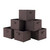 Winsome Wood Capri Set of 6 Foldable Chocolate Fabric Baskets