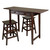Winsome Wood WS-40338, Mercer Double Drop Leaf Table with 2 Stools, Cappuccino, 49.76'' W x 18.48'' D x 33.86'' H