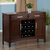 Winsome Wood Gordon Collection Buffet Cabinet with 2-Drawers, 2-Sliding Cabinet Doors, and 16-Wine Bottle Holder, Cappuccino 