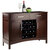 Winsome Wood Gordon Collection Buffet Cabinet with 2-Drawers, 2-Sliding Cabinet Doors, and 16-Wine Bottle Holder, Cappuccino Prop View