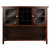 Winsome Wood Xola Collection Buffet Cabinet, Cappuccino Front View