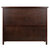 Winsome Wood Xola Collection Buffet Cabinet, Cappuccino Back View