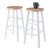 Winsome Wood Huxton Collection 2-Piece Counter Stool Set, Natural and White Counter Stool Prop View