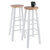 Winsome Wood Element Collection 2-Piece Bar Stool Set, Natural and White Bar Stool Prop View