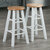 Winsome Wood Element Collection 2-Piece Counter Stool Set, Natural and White