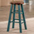 Winsome Wood Ivy Square Leg Collection Counter Stool, Rustic Teal and Walnut