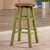 Winsome Wood Ivy Square Leg Collection Counter Stool, Rustic Green and Walnut